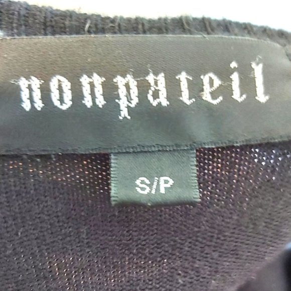 NONPATEIL | Women's Sweater Knit Cardigan Black Size Small - Picture 7 of 8